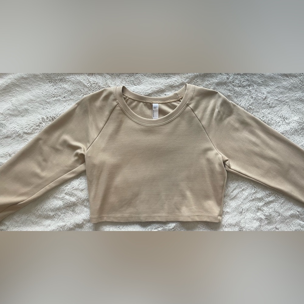 American Apparel Cropped Long Sleeve Top